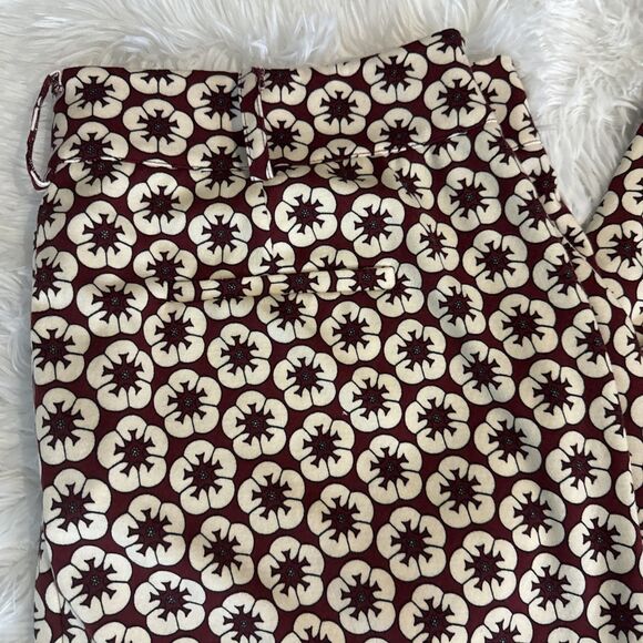 Gabi Fresh Giselle Floral Print Flare Bell Bottom Pants Womens 3X Burgundy Ivory - Picture 13 of 14